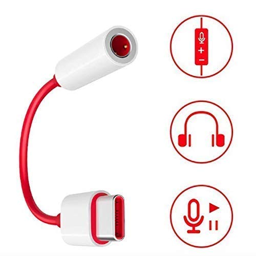MYVN Type C to 3.5mm SplitterNoise Cancelling Headphones Jack Converter Audio Adapter Compatible for OnePlus 8/8pro/7pro