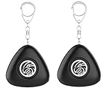 Personal Alarm Keychain, Hawk-Eye Defense 2-PACK - 130 DB Safety Security Alarm SOS Emergency (Matte Black) Self Defense Siren - Anti-Theft Ideal for Elders, Children, Girls or Women