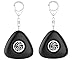 Personal Alarm Keychain, Hawk-Eye Defense 2-PACK - 130 DB Safety Security Alarm SOS Emergency (Matte Black) Self Defense Siren - Anti-Theft Ideal for Elders, Children, Girls or Women