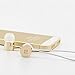 Earbuds Headphone, TOOPOOT 3.5mm Jack In-Ear Wired Earphone with Mic Headphone for Samsung Iphone (gold)
