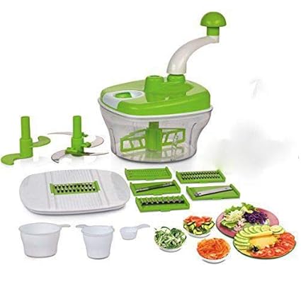 KE BRAND Plastic Dough Maker, Vegetable Cutter, Slicer, Dicer, Atta Kneader Food Processer
