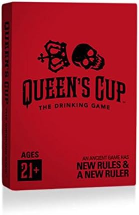 Queens Cup QCD036 Red &amp; Black Card Deck Party Game44; Glossy