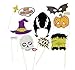 Halloween Photo Booth Props, Halloween Decorations, Attached to The Stick NO DIY Required only by USA Sales Seller