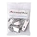 Accessbuy Stainless Steel Spring Loaded Toggle Latch Hardware Catch Clamp Clip for Small Trunk, Case, Box, and Chest 4 Pack (73mm Overall Length)