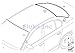 BMW Genuine Windshield Moulding Rear Upper  525i 525xi 530i 530xi 545i 550i M5 528i 528xi 535i 535xi 550i