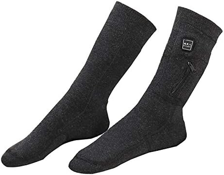 DZX Electric Heated Socks/Thermo Socks,Foot Warmer - For Winter Camping Hiking Work And Ski Unisex,S