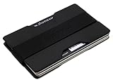 Zhoma Slim Wallet - Minimalist Front Pocket Money Clip &amp; Card Holder - Black (Apparel)