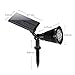 Solar LED Spotlight, APOLLED 2-in-1 Waterproof 4 LED Outdoor Solar Spotlight Adjustable Wall Light Landscape Light Security Lighting for Patio Deck Yard Garden Driveway Pool Area (2 Pack)