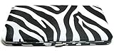 ZEBRA FLAT OPERA WALLET CLUTCH PURSE CHECKBOOK HOLDER BY DESIGNSK