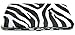 ZEBRA FLAT OPERA WALLET CLUTCH PURSE CHECKBOOK HOLDER BY DESIGNSK