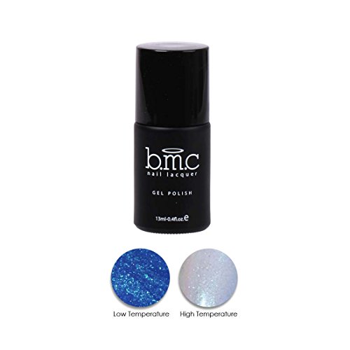 BMC Thermal Effect Color Changing Sapphire to Silvery White Glitter Nail Lacquer Gel Polish - Awakening Collection, Fantasia BMC Thermal Effect Color Changing Sapphire to Silvery White Glitter Nail Lacquer Gel Polish - Awakening Collection, Fantasia