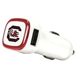NCAA South Carolina Gamecocks Car Charger, White