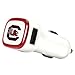 NCAA South Carolina Gamecocks Car Charger, White