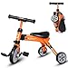 2 in 1 Kids Tricycles for 2 3 4 Years Old and Up Boys Girls Tricycle Kids Trike Toddler Tricycles for 2-4 Years Old Kids Toddler Bike Trike 3 Wheels Folding Tricycle Kids Walking Tricycle Walk Trike