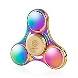 Fidget Spinner SAMSHAO 2017 Newest Rainbow Colorful Tri-Spinner Finger Toy High Speed Stainless Bearing Fidget EDC Up To 6 mins