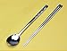 Everyday Korean Stainless Steel Spoons and Chopsticks Set Square Pattern