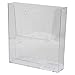 Clear-Ad - Acrylic Wall Mount Brochure Holder 8.5x11 (Pack of 4) - Plastic Hanging Flyer Holders - Adhesive or Wall Mounted File and Magazine Rack - Single Pocket Literature Display Box - LHW-M161