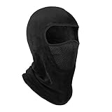 OMECHY Balaclava Windproof Ski Mask Outdoor Cold Weather Face Mask Motorcycle Neck Warmer Tactical Hood, Black Mesh One size