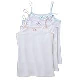 Trimfit Girls White Camisole Undershirt 100% Combed Cotton (3 Pack)