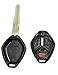 Horande 4 Buttons Replacement Key Fob Cover Case fit Mitsubishi Galant 2008~2010 Lancer 2007~201 Outlander 2007~2009