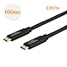 CableCreation USB 3.1 Type C Gen 2 Cable 3.3ft 10Gbps USB C to USB C Cable Built in E-Marker Chip, Compatible for MacBook Pro 2017, Spectre X2, Note 8 etc, 1M/Black
