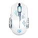 Sades 2400 DPI 6 Buttons Omron Micro Switches Flash Wing Gaming Mouse - White