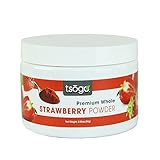 Tsogo Premium Whole Fruit Strawberry Powder, 84g 48 Servings of Premium Quality 100% Whole Freeze-Dried Strawberry Fruit Powder - No Added Flavors, Fillers or Sugars