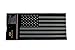 American Flag Car Stickers (American Flag Sticker - Black/Silver (Huge 5