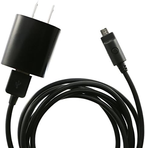 Micro USB 2.1 AMP Rapid Charge Wall Charger 6ft Cable For Cellphones and Tablets, By Evenu