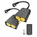 Etekcity Wireless Outdoor Remote Control Outlet, Weatherproof, 150ft Range Electrical Light Switch, 4 Grounded plugs, ETL Listed, Black (1 Remote Included)