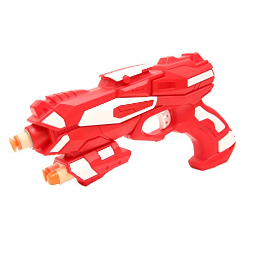 Fstop Labs 2 Pack Foam Hand Gun Toy Blaster Gun Compatible with Nerf Guns with 2 Foam Dart Wrist Band and 30 PCS Refill Soft Foam EVA Darts