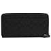 Coach Outline Signature Accordion Zip Wallet - Black/Black