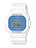 Casio G-Shock DW5600WB-7 WHITE AND BLUE SERIES Watch Square Ana-Digi Tough Resin