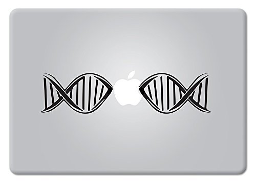 DNA Biology Decal Lab Microscopy Research Nanotech Analytical Helix Biotech Bioscience Apple Macbook Laptop Decal Vinyl Sticker Apple Mac Air Pro Retina (Best Laptop For Research)