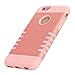 iPhone 6S Plus Case, Pandawell™ Shock Absorbing Hybrid Defender Armor Rubber Case Cover for Apple iPhone 6S Plus & iPhone 6 Plus 5.5 with Screen Protector & Stylus (Rose Gold)