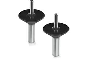 POWERTEC Router Centering Pin and Cone Set 2PK Compatible with Bosch Router Sub Bases with 1/2" & 1/4" Ends, Calibrate Router Base Plates, Centering Template Guides on Routers & Accessories, 71833-P2