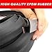Papillon Car Door Seal Strip,Self Adhesive P Shape Car Door Trim Edge Moulding Rubber Soundproofing Weather Strip,13FT(4M)