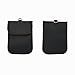 Newseego RFID Key Fob Protector Bag, Car Key Fob Pouch Fob Blocker Protector Signal Blocking Bag Pocket, Block Signal Security Keyless Entry Key Fobs, Car Keys, Rf Anti-Hacking -Black