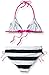 Kanu Surf Big Girls Layla Stripe Bikini Swimsuit, Navy, 10