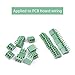 Atoplee 30pcs 3 Pole 2.54mm Pitch PCB Mount Screw Terminal Block Connector
