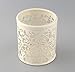 Leegoal Hollow Rose Flower Pattern Metal Pen Pencil Pot Holder Organizer