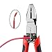 Lineman's Pliers, Big Combination Pliers with Wire Stripper/Crimper/Cutter Function, Heavy Duty Side Cutting High-Leverage Plier, NEWACALOX (MLNEW03A)