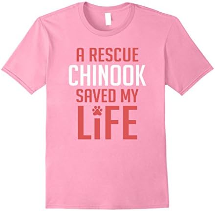 Men's Rescue Chinook Dog T-Shirt 3XL Pink