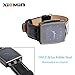 XIEMIN Black Genuine Leather Watch Band/Strap Watchbands for Pebble Steel Smartphone 100% Brand New and Genuine Leather Prolongs The Life of Your Watch Band (Black)