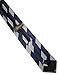 H2H Mens Fashion Comfortable Zipper Stripe Patterned Neck Tie Navy (KMANT0124)