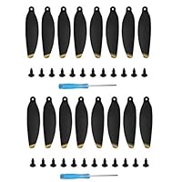 Vkarh 4/8/16Pcs Propellers Foldable Quick-Release Propeller Blades for DJI Mavic Mini Drone (16, Yellow)