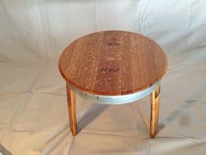 barrel patio side table