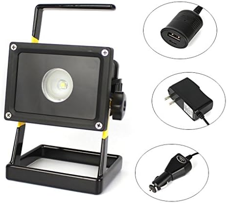 GRH 30W Portable Rechargeable LED Flood Light Aluminum Floodlight Searchlight XML L2 3Mode With Charge - Waterproof IP65 Ideal For Security Garden Outdoor Camping Workshops Boats Etc