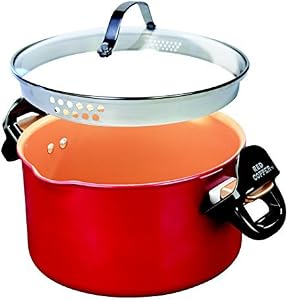 Red Copper Better Pasta Pot by BulbHead