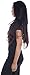 4 Pack Zenana Women's Basic V-Neck T-Shirts, Black, Medium